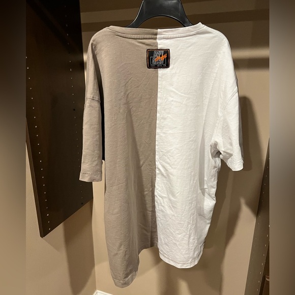 Casual White and Black Short Sleeve Tees - Picture 4 of 4